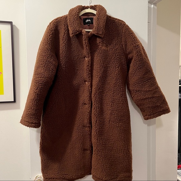 Stussy Kuna Sherpa Car Coat 
